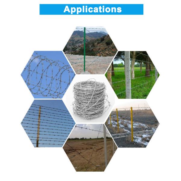 Spacing 5'' Razor Coil Barbed Wire Security Fence PVC Coated