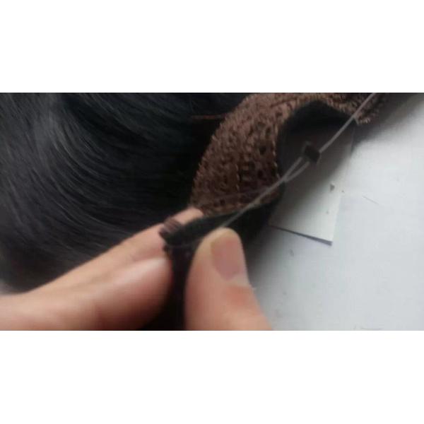 Brazilian Human Hair Flip In Hair Extension Hola Hair Extension Straight Natural Black