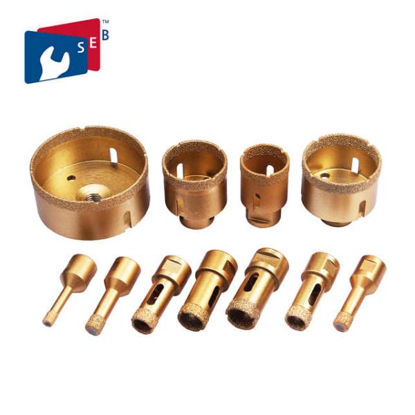 Durable Stone Core Drill Bits , Diamond Hole Saw Drill Bit Used For Angle Grinder