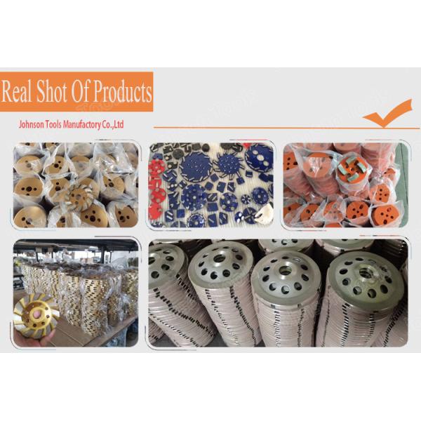 Out Diameter 125mm Turbo Cup Diamond Grinding Wheels Grit # 60/80 For Stone Or Concrete