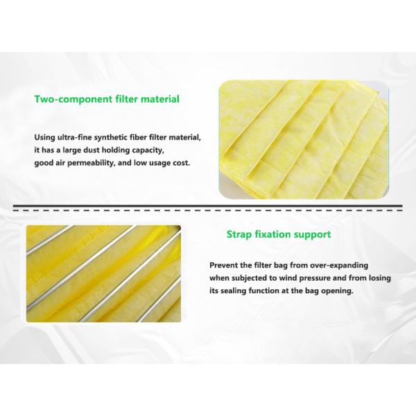 High-Performance Pocket Bag Filter for Industrial Filtration Medium and Low Resistance Non-Woven Fabric