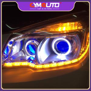 Quality 12V Daytime Running LED Lights Waterproof Car Gem LED Light Bar DRL Flowing Turn wholesale