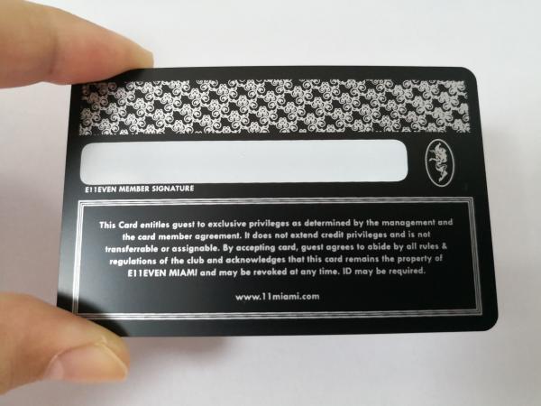 Cheap 0.5mm  Luxury Matte Black Metal Business Cards  Carbon Fiber Patterned for sale
