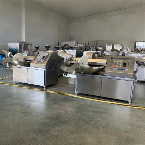 Dual Speed Vacuum Bowl Cutter Meat Processing High Efficiency Consistent Sausage Production
