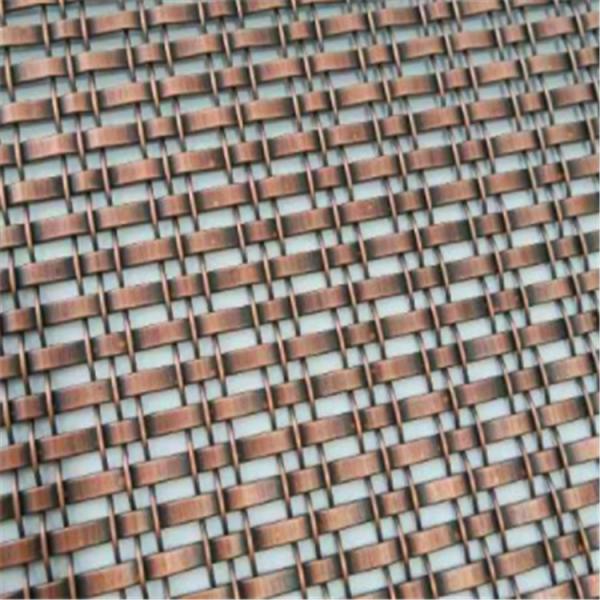 Flat Steel Woven Decorative Metal Grid Panels Partition Max Width 6m