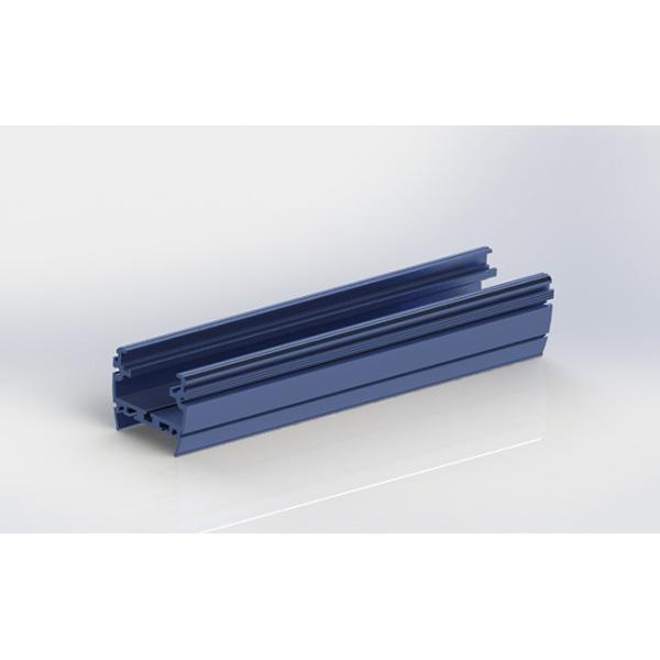 Blue Painted 6063 - T5 Aluminum LED Strip Profiles Channel For LED Light
