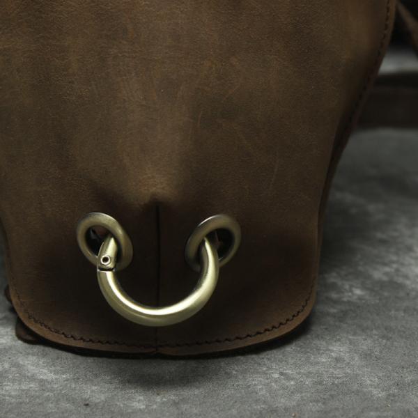 Bull Head Suede Leather Backpack