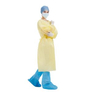 Quality 120x140cm Sterile Disposable Gowns , long ties Hospital Isolation Gown wholesale