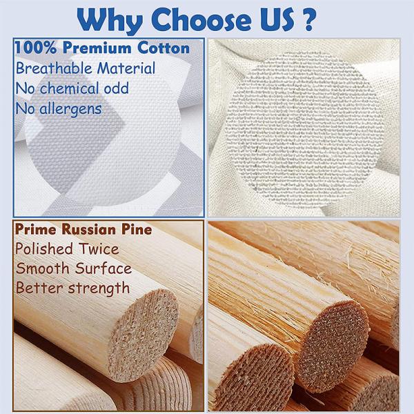 Wood Frame Cotton Canvas Indian Teepee Tent for child