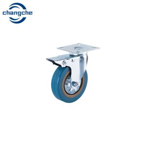Zinc Plated Steel Industrial Caster Wheels 4 - 6 Inch Diameter