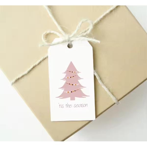 Customzied Shape Clothing Hang Tag Printing Wood Kraft Hangtags