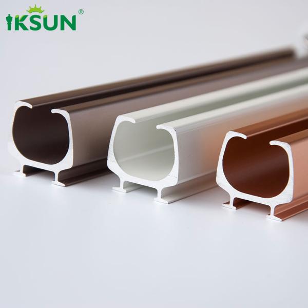 5.8m Gold Triple Aluminium Curtain Track Wall Mount Window Hanging