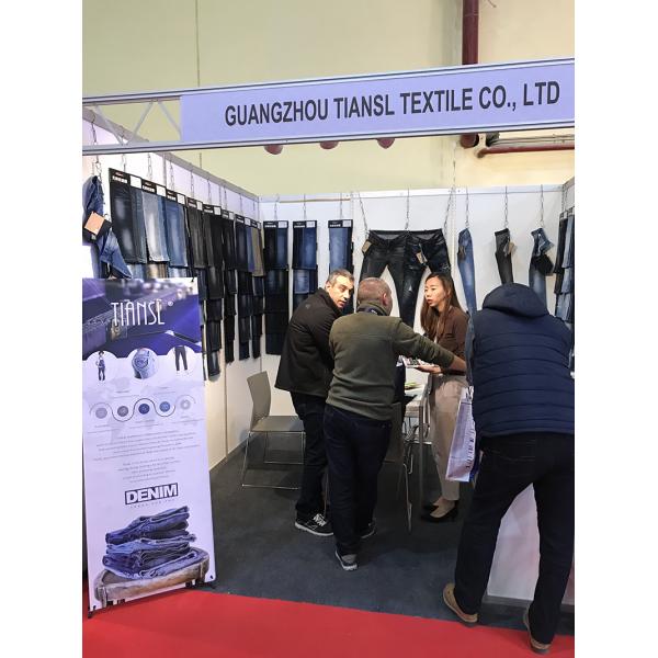 Black Heavy Fake Knitted Jeans Slub Denim Fabric By The Yard 12 Oz