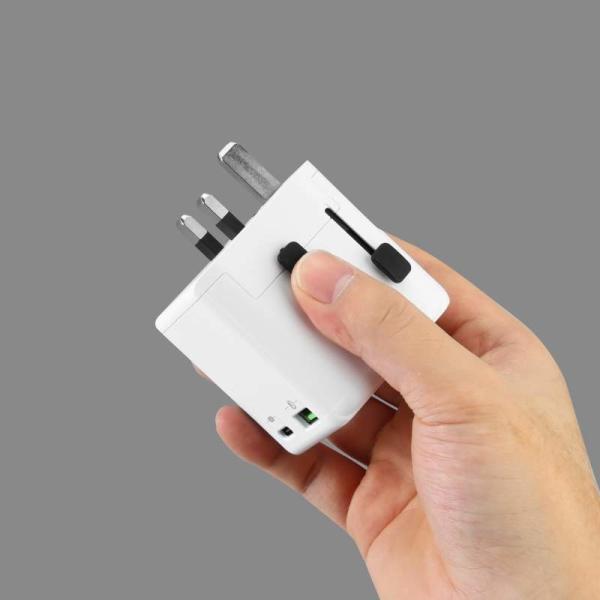 Universal Travel Power Adapter Worldwide USB A USB C Wall Charger For USA EU UK