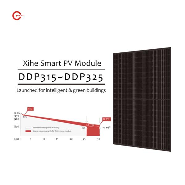 All Black Standard Solar Panel with Ip68 junction , 325W Solar Photovoltaic Cell Monocrystalline