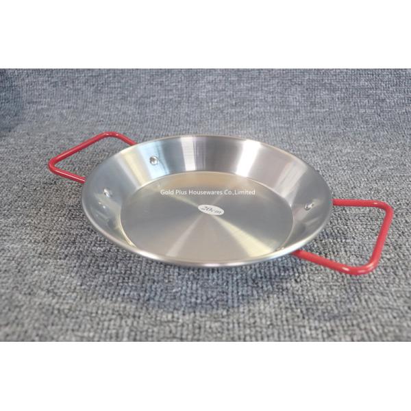 Kitchen fried cooking tool 20cm spanish seafood pasta paella pan non-stick flat frying pan saucepan