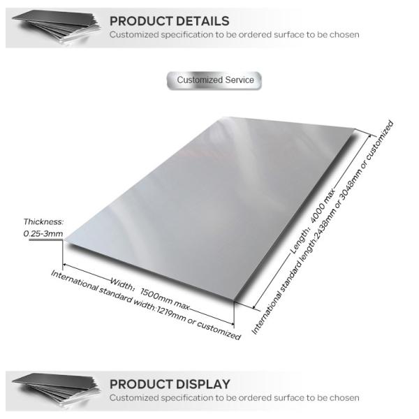 Sus316l BA Hot Rolled Stainless Steel Sheet 2500 X 3000 For Medical Equipment