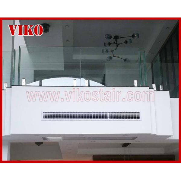 Glass Spigot For Glass Railing VH99SB GlassSpigot 304 stainless steel Tempered glass Railing UChannel Cap Handrail Clean