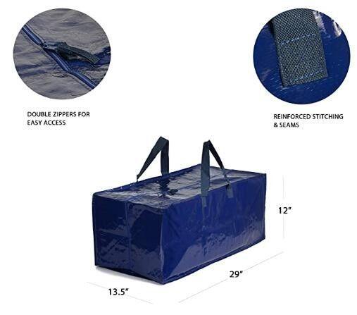 Saving Space Travel Luggage Organizer Moving Bag Totes Moving supplies, Heavy Duty Extra Large Storage Bags