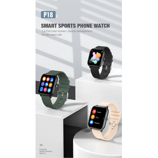 IP67 1.4" 200mAh Blood Pressure Women Smartwatch 2.5H Charging