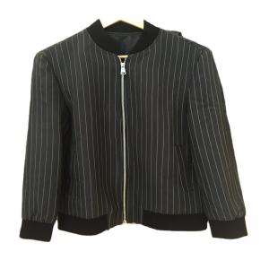 Quality Toy 200D Polyester Woven White Stripe Suiting Fabric Men Jacket Cloth Live Show High- wholesale