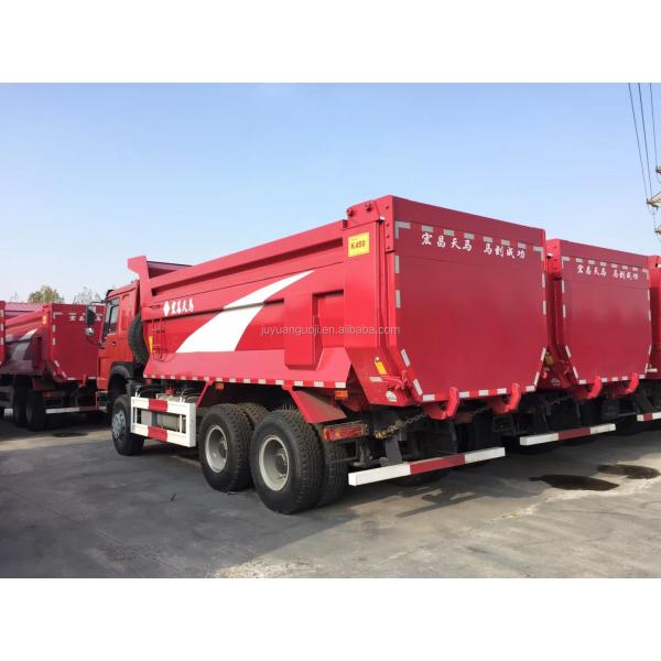 HW76 Cab WEICHAI Engine 371 Hydraulic Cylinder Dump Truck and 40 Ton Sand Tipper Trucks