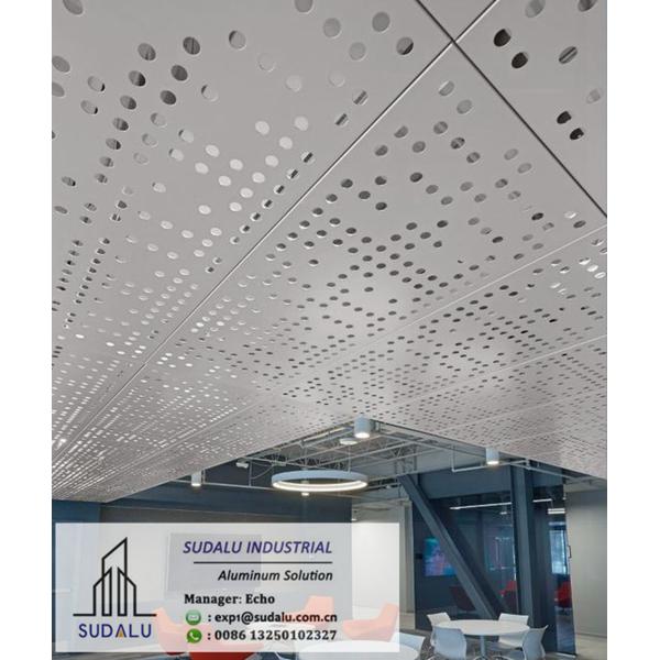Aluminum CNC Punching Holes Ceiling Panels Customized Aluminum Perforated Ceiling Sheet
