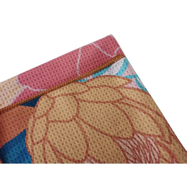 Microfiber Custom Printed Sand Free Beach Towel Waffle Fabric