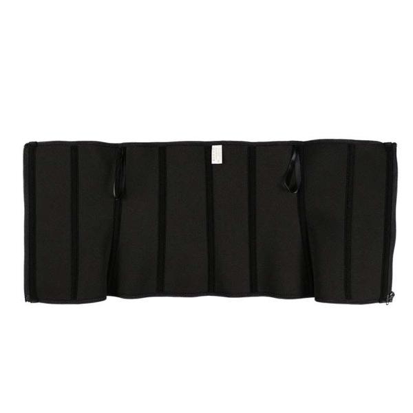 Black Hollow Body Sculpting Elastic Three Band Waist Trainer For Love Handles