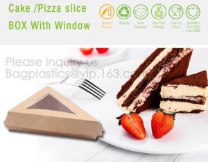Quality Triangle Food SLICE CAKE BOX, Salad, HUMBURGER BOX, BOAT TRAY, LUNCH BOX, HANDLER, CARRIER, BOWL, CUP wholesale