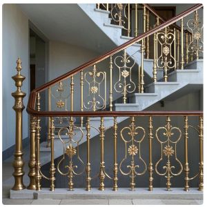Quality Modern Powder Coated Aluminum Stair Railings Indoor Outdoor wholesale