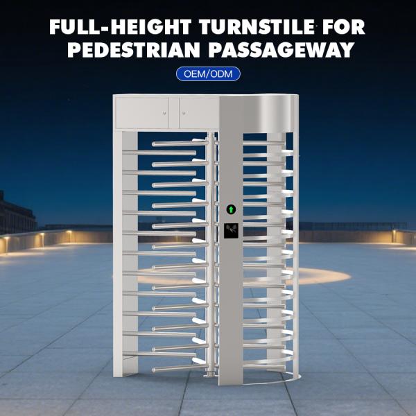 Pedestrian Revolving Door Turnstile SUS304 Turnstyle Automatic Gates