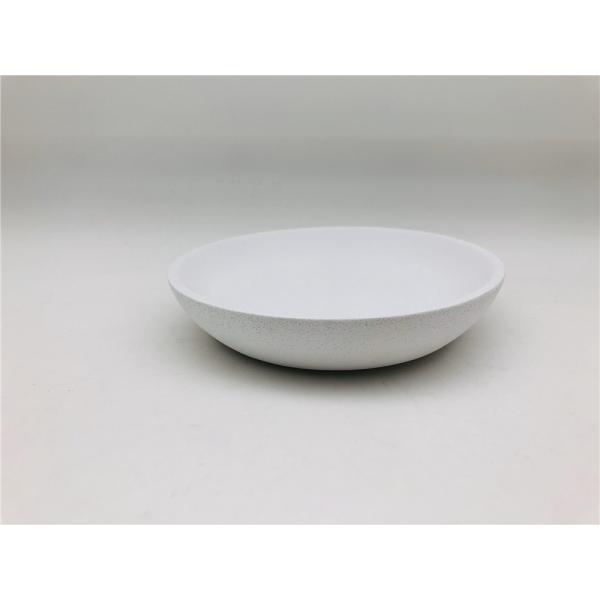 Eco Friendly Cement Bathroom Accessories Pure White Complete Bathroom Sets 6pcs For Home Decor