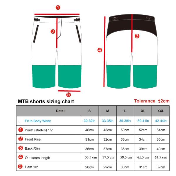 4 Ways Stretch Plain Black Mountain Bike Downhill Shorts