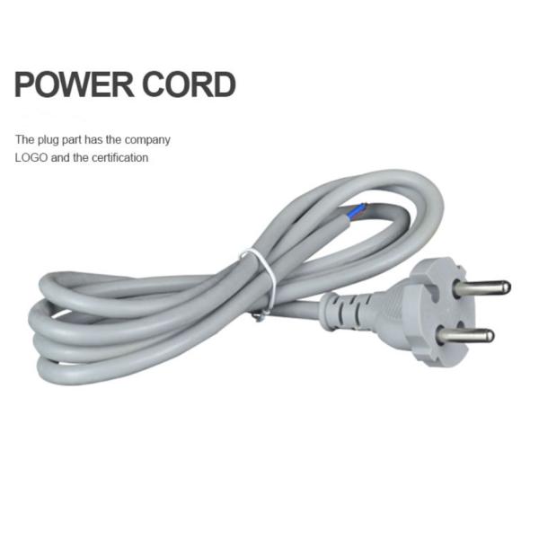 XianD supply tv 2 Pin eu Plug Electric Supply KC approved 360 extension hair dyre cord wire electric high power cable