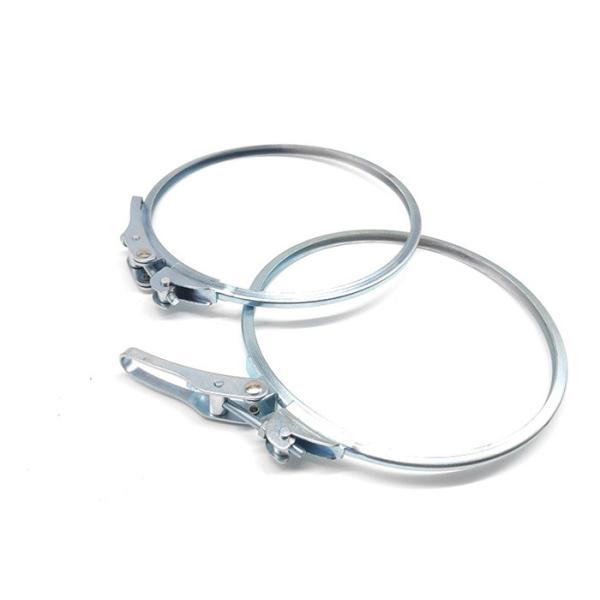 Collection Pipe Hot Dipping Quick Release Duct Clamps Ring Carbon Steel 160mm