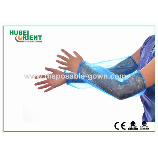 PE Waterproof Disposable Use 16 Or 18 Inch PE Arm Sleeves For Food Industry/Restaurant