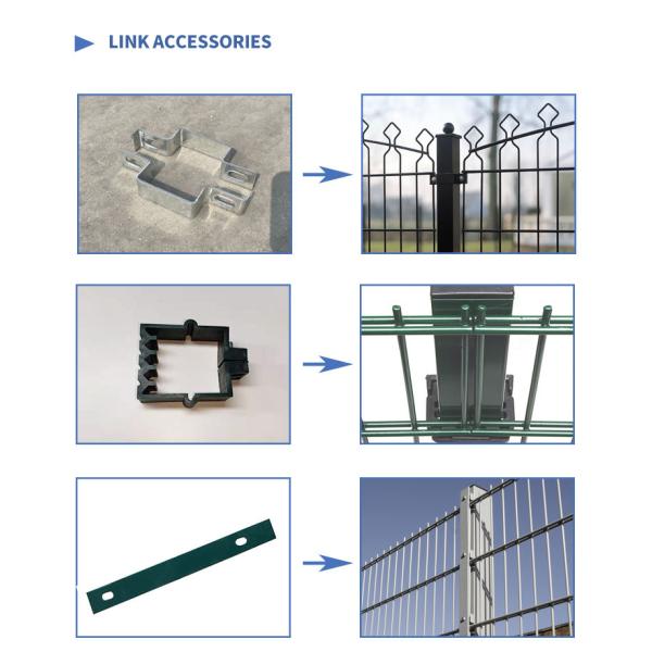 Modern Design PVC Iron Double Loop Circle Wire Mesh Fence 2m Yard Gate