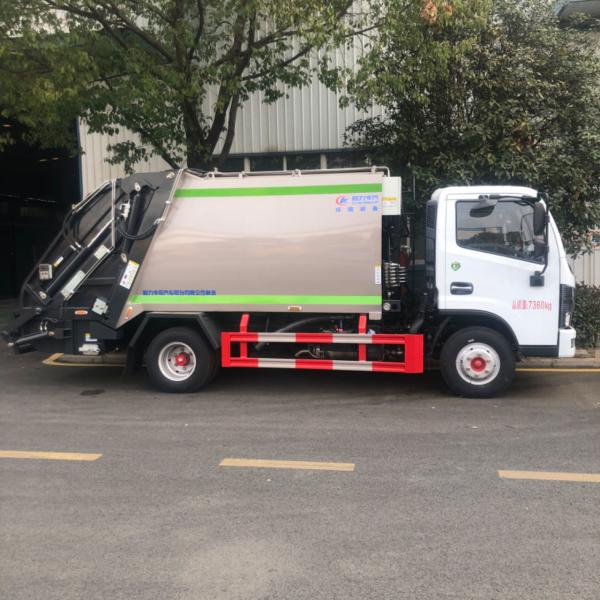 2023 New Dongfeng Min Garbage Collection Truck For Sale 7m3 Compactor Garbage Truck