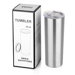 HASLE OUTFITTERS Double Wall Stainless Steel Slim Insulated Tumbler 20 Oz