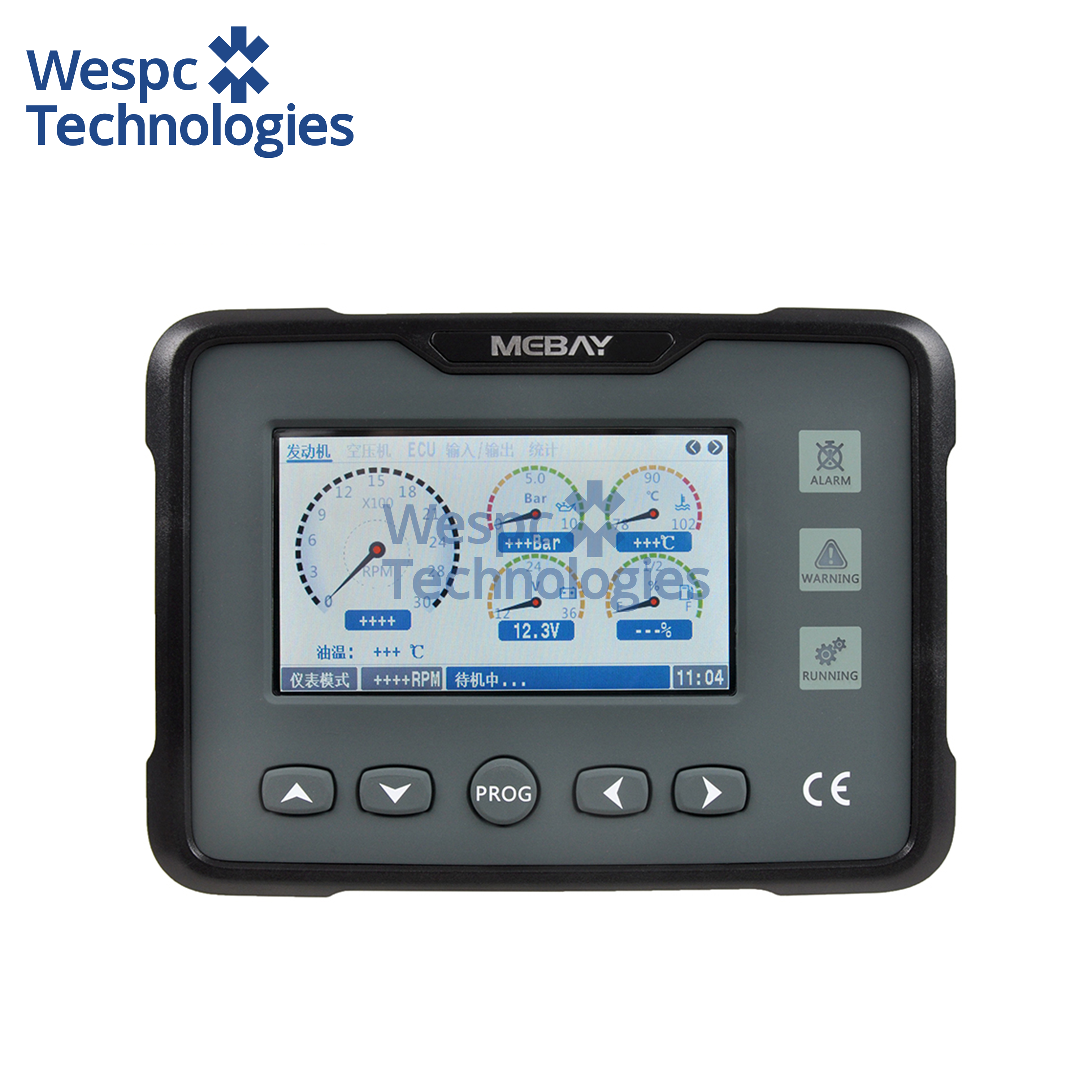 WESPC Original GM70CK Diesel Engine Digital Meter Multi-Function Monitor