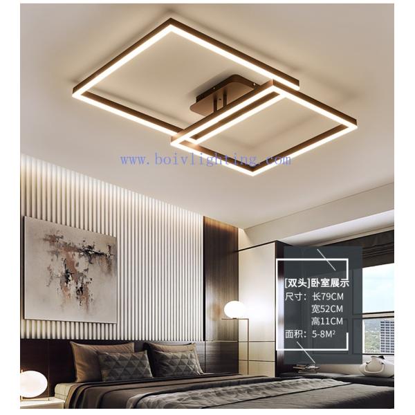 Decorative Modern Rectangle Acrylic LED Suspended Ceiling Lighting 580*450*110MM