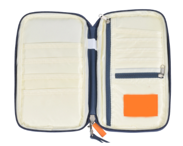 420D Nylon Travel Wallet Passport Holder Document Organizer Custom Acceptable