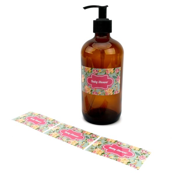 Printing Adhesive Label Sticker Transparent Logo Cosmetic Bottle Labels Clear PVC