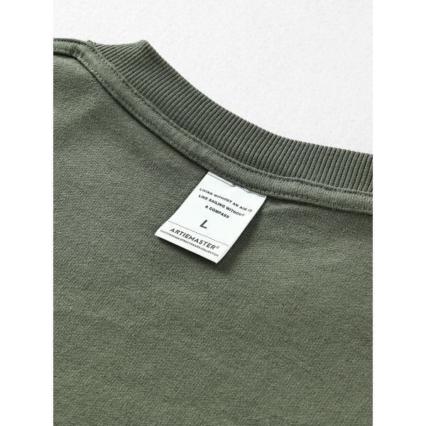 Organic Heavyweight Cotton Hoodie Reflective Camo Crewneck Sweatshirt 310g