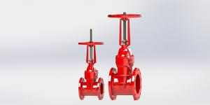 China Flanged Type UL / FM Gate Check Valve With Less Operation Torgue / Abrasion Resistance on sale
