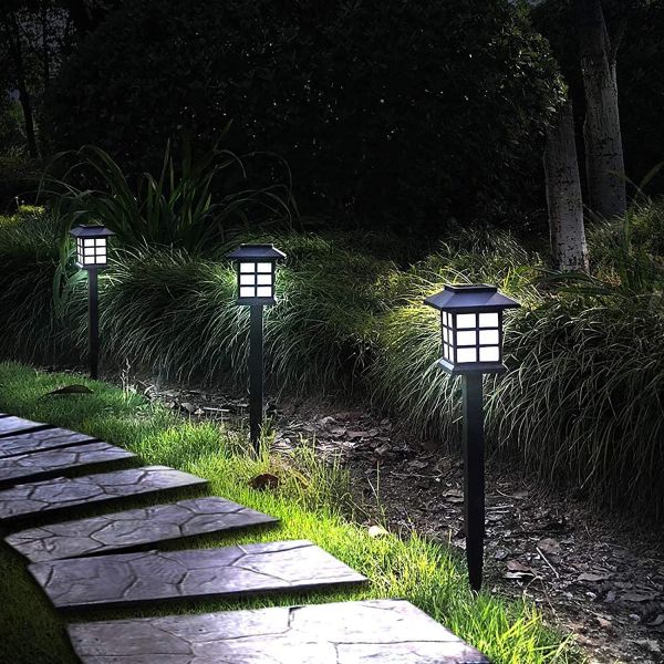 Outdoor Yard Garden Landscape Patio LED Solar Pathway Lights