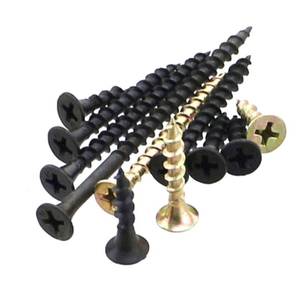 100% Inspection Black Wood Screw Tornillos Para Madera DIN 7982 with Metric Measurement