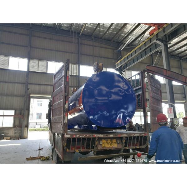 9m3 Hot Asphalt Tank for Tanker Lorry Upper Body WITH BALTUR DIESEL OIL BURNER GEAR PUMP WhsApp:+8615271357675