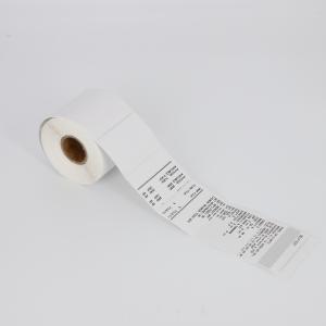 Quality 2 Inch 65gsm Thermal Transfer Printing Sticker Paper Roll Labels wholesale